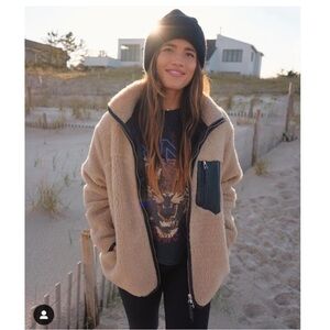 ANINE BING Ryder Sherpa Jacket Medium RARE NEW